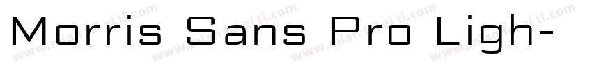 Morris Sans Pro Ligh字体转换